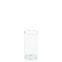 Clear 8cm x 15cm Glass Cylinder