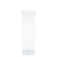 Clear 8cm x 25cm Glass Cylinder
