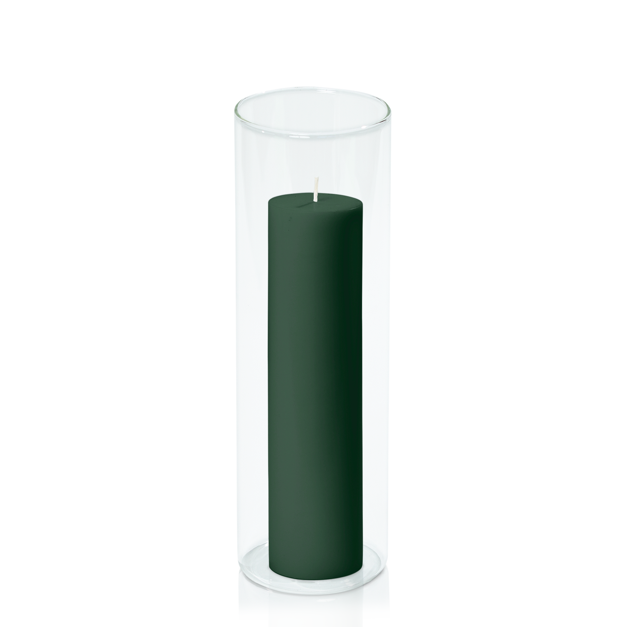 Forest 5cm x 20cm Pillar in 8cm x 25cm Glass Pack of 1