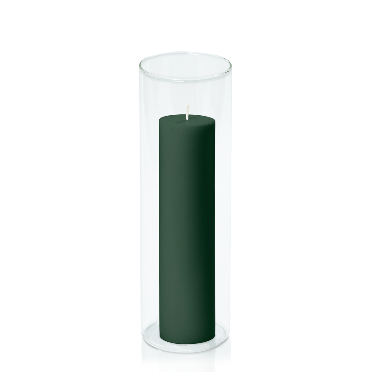 Forest 5cm x 20cm Pillar in 8cm x 25cm Glass Pack of 1