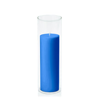 Capri 7cm x 20cm Pillar in 8cm x 25cm Glass