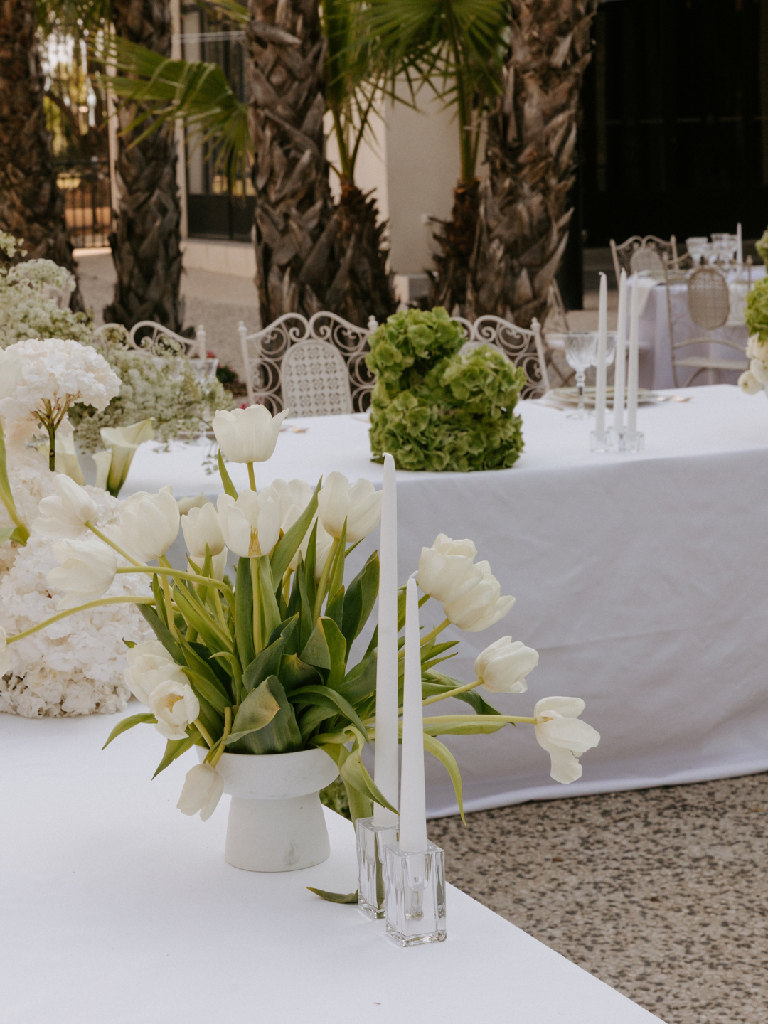 Antique Pink 35cm Taper Candles with Large Glass Holders and Sleeves - Set of 12 Pack of  12