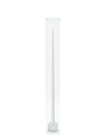 White 55cm Taper Candles with Bella Vintage Glass Holders and Glass Sleeves - Set of 6