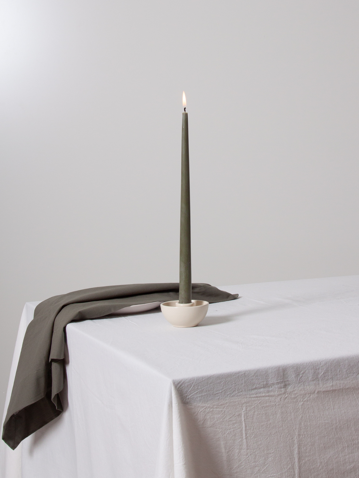 Alabaster Romy Ceramic Candle Holder- Small Pack of 1