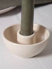 Alabaster Romy Ceramic Candle Holder- Small Pack of 1