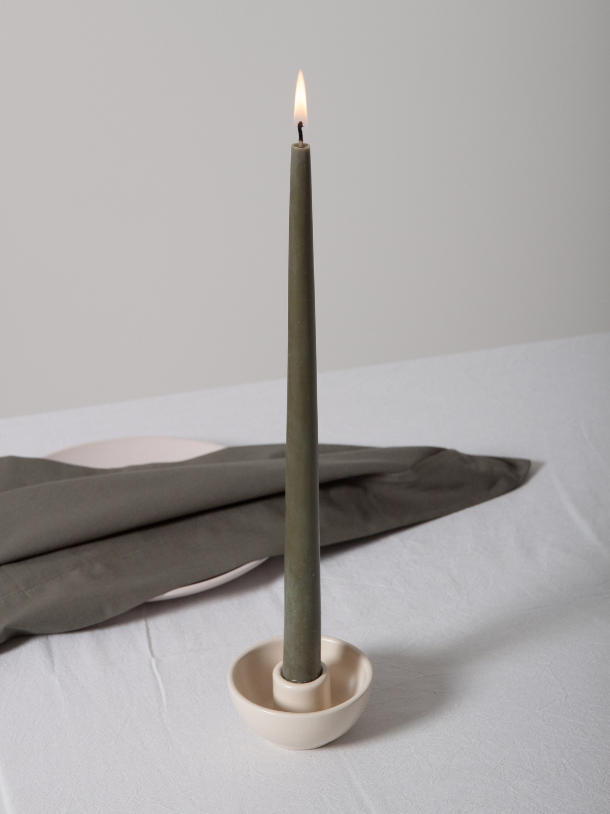 Alabaster Romy Ceramic Candle Holder- Small Pack of 1