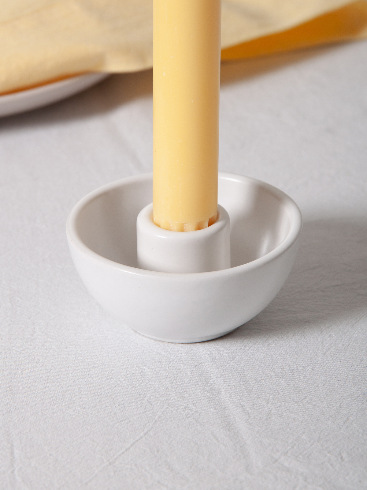 Lace Romy Ceramic Candle Holder - Small Pack of 1