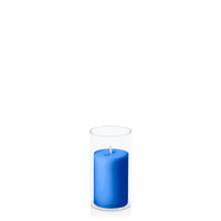Capri 5cm x 7.5cm Pillar in 5.8cm x 12cm Glass