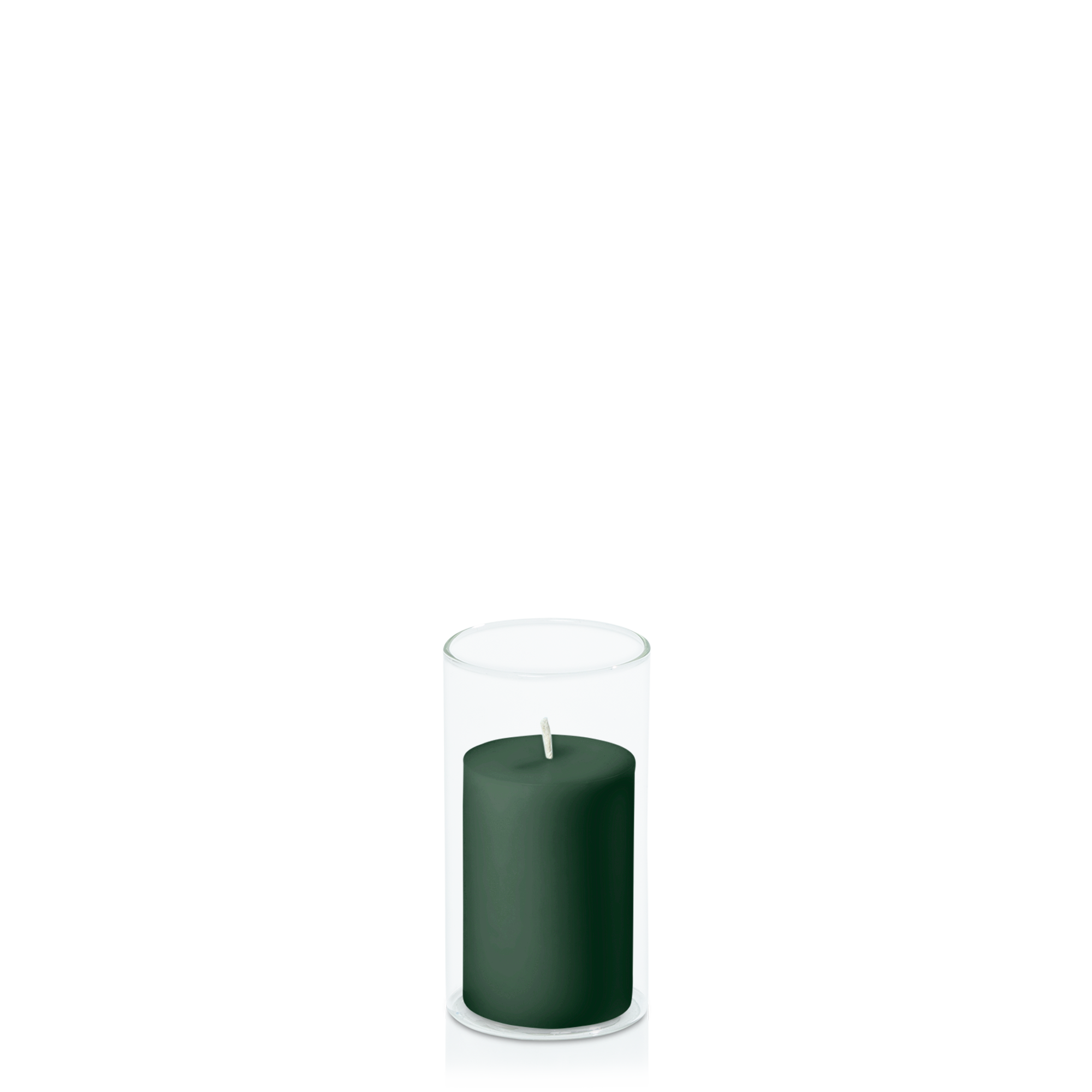 Forest 5cm x 7.5cm Pillar in 5.8cm x 12cm Glass Pack of 1
