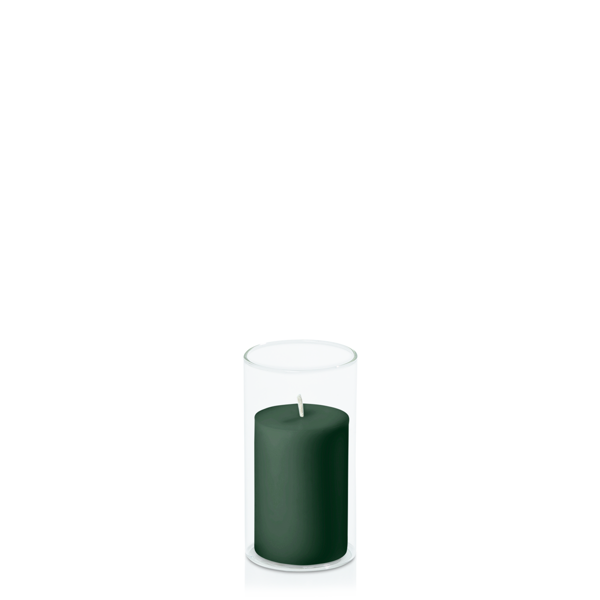 Forest 5cm x 7.5cm Pillar in 5.8cm x 12cm Glass Pack of 1