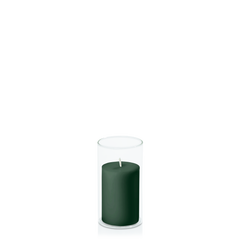 Forest 5cm x 7.5cm Pillar in 5.8cm x 12cm Glass Pack of 1