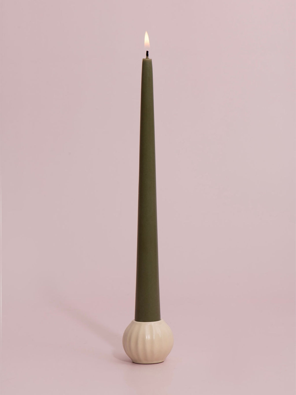 Alabaster Posey Ceramic 25cm Taper Candle Holder - Medium Pack of 1