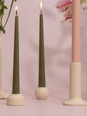 Alabaster Posey Ceramic 25cm Taper Candle Holder - Medium Pack of 1