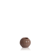 Mocha Posey Ceramic 25cm Taper Candle Holder - Medium