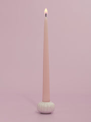 Lace Posey Ceramic 25cm Taper Candle Holder - Small Pack of 1