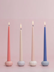 Lace Posey Ceramic 25cm Taper Candle Holder - Small Pack of 1