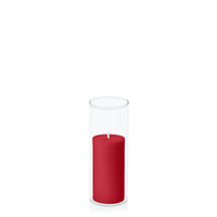 Chilli 5cm x 10cm Pillar in 5.8cm x 15cm Glass