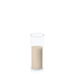Sandstone 5cm x 10cm Pillar in 5.8cm x 15cm Glass Pack of 1