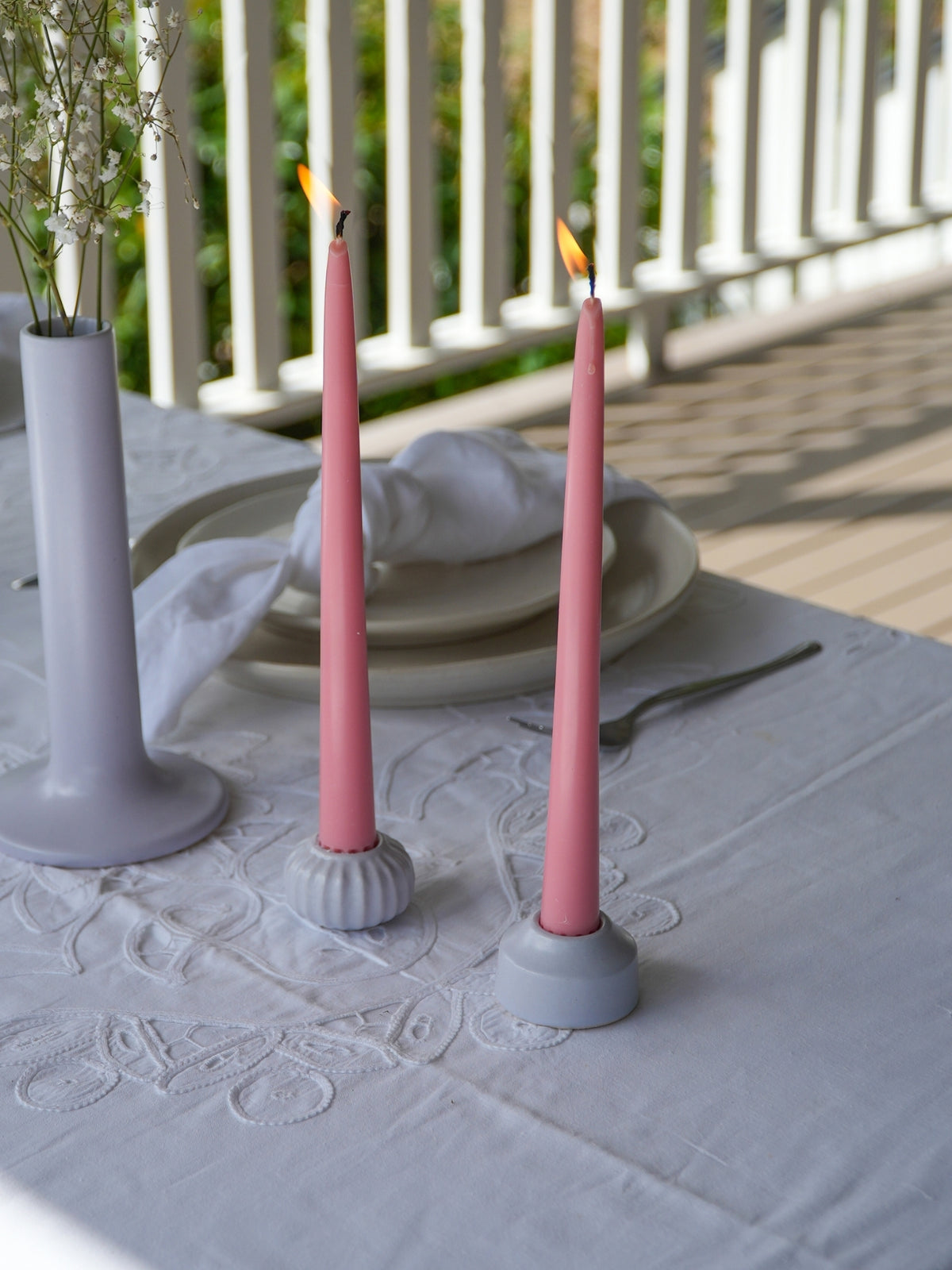 Wisteria Eden Ceramic Candle Holder