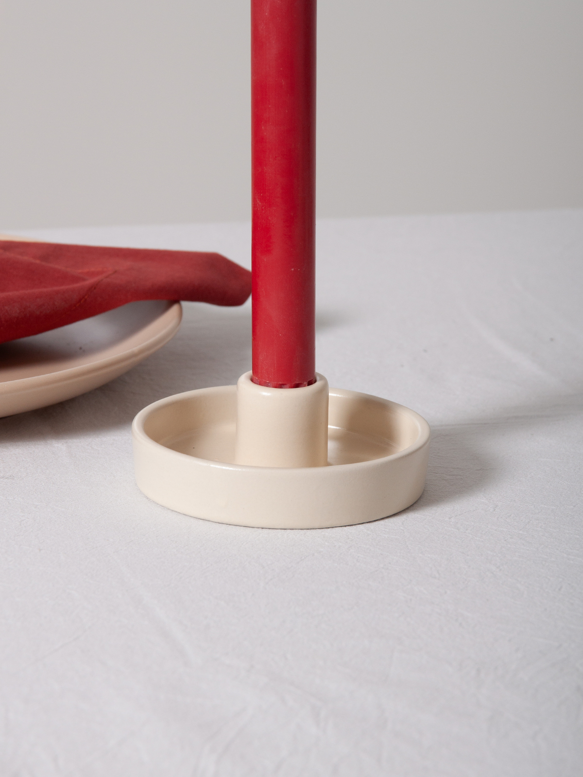 Alabaster Amara Ceramic Candle Holder - Medium Pack of 1