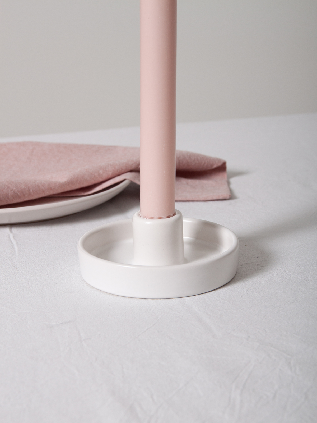 Lace Amara Ceramic Candle Holder - Medium Pack of 1