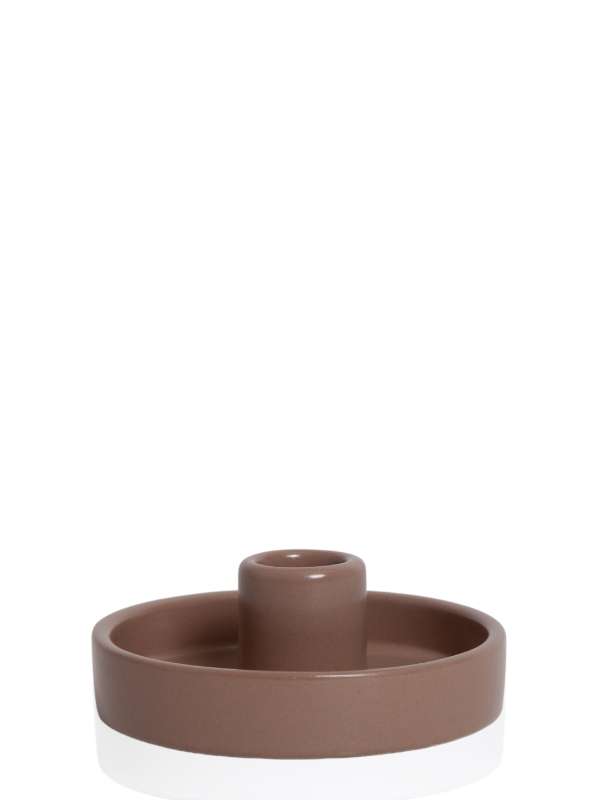 Mocha Amara Ceramic Candle Holder - Medium