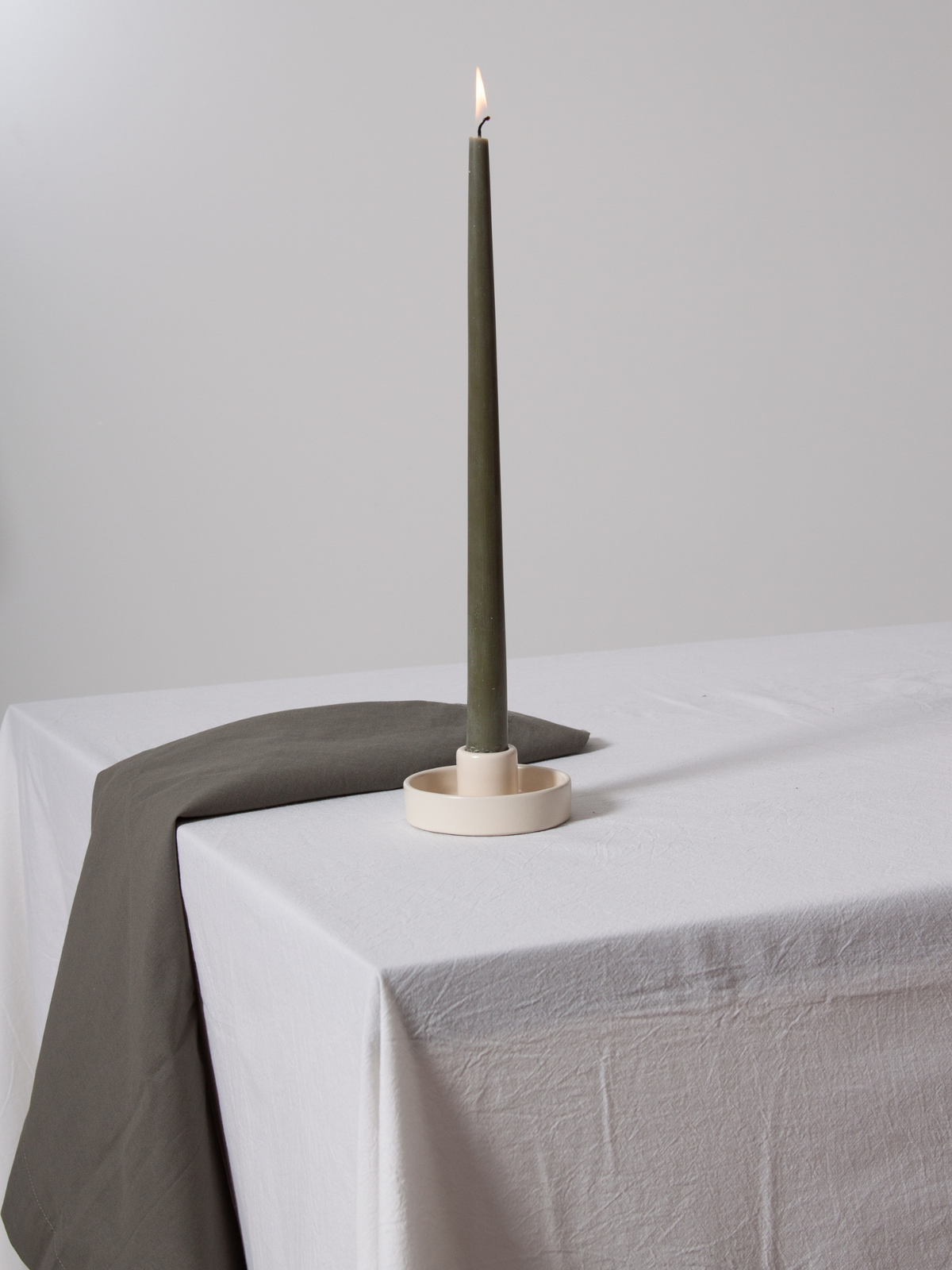 Alabaster Amara Ceramic Candle Holder - Small