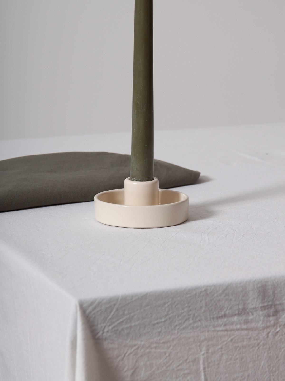 Alabaster Amara Ceramic Candle Holder - Small