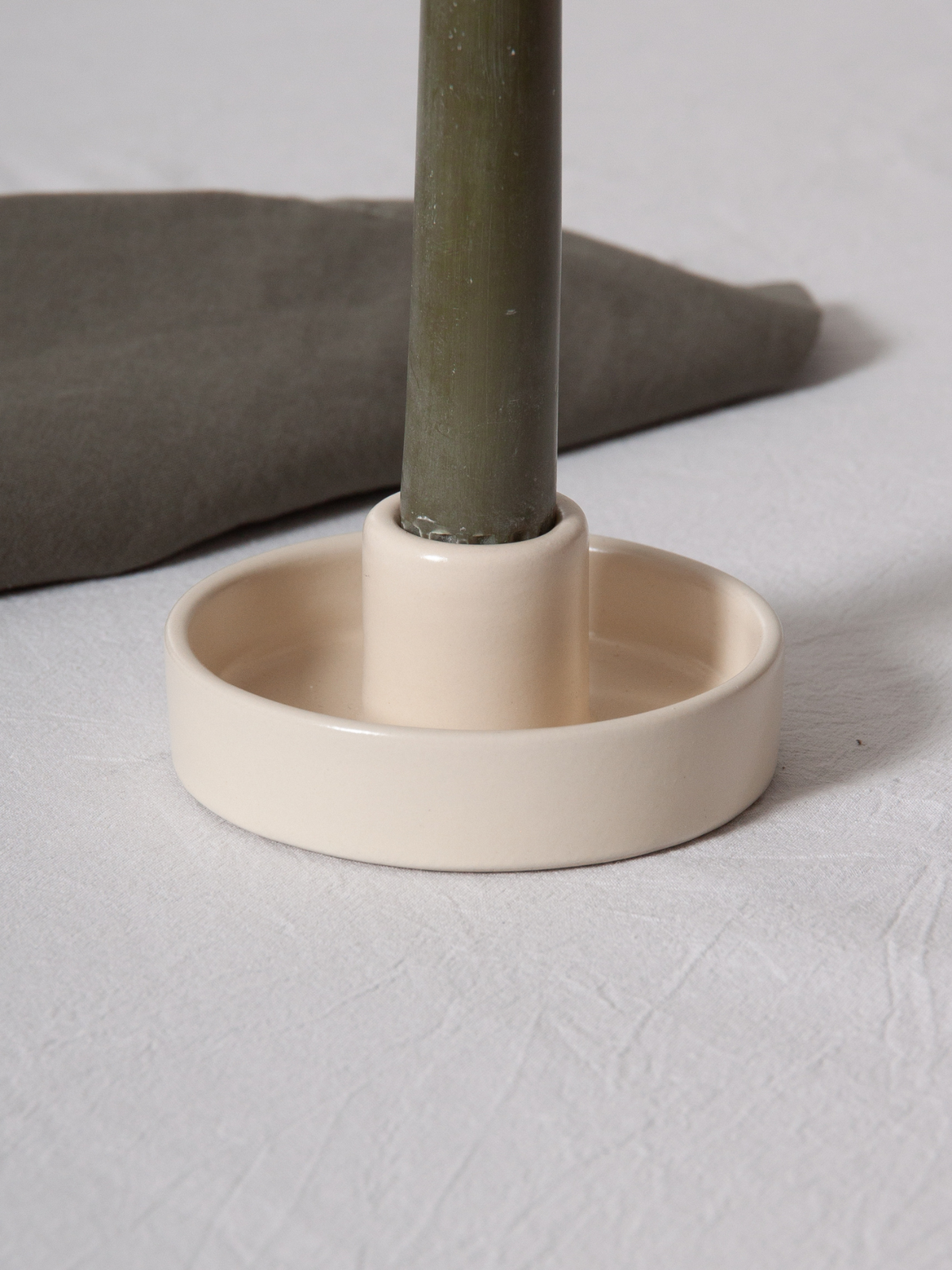 Alabaster Amara Ceramic Candle Holder - Small