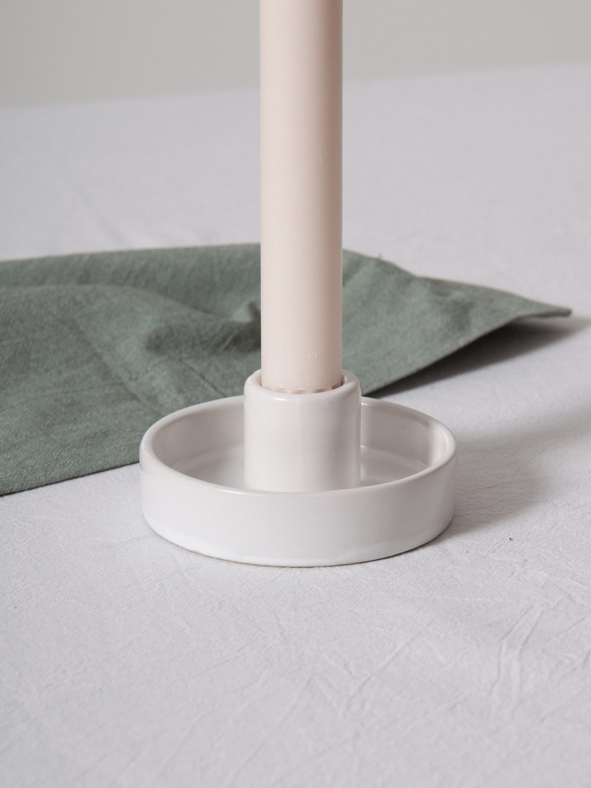 Lace Amara Ceramic Candle Holder - Small Pack of 1