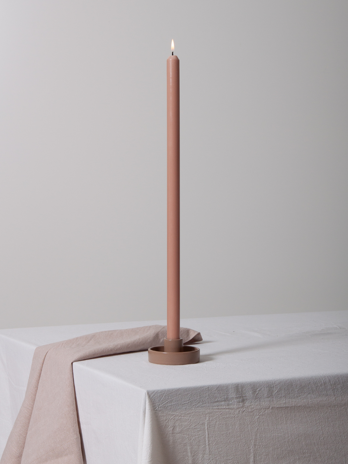 Mocha Amara Ceramic Candle Holder - Small Pack of 1