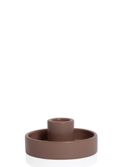 Mocha Amara Ceramic Candle Holder - Small Pack of 1