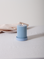 Bermuda Zara Ceramic Pillar Candle Holder - Small Pack of 1