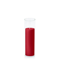 Chilli 5cm x 15cm Pillar in 5.8cm x 20cm Glass