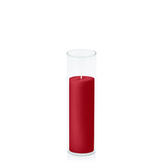 Chilli 5cm x 15cm Pillar in 5.8cm x 20cm Glass Pack of 1