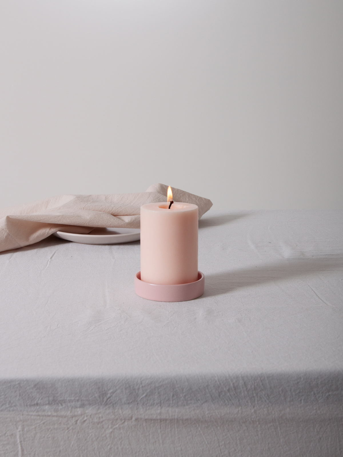 Primrose Zara Ceramic Pillar Candle Holder - Small Pack of 1