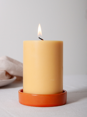 Spice Zara Ceramic Pillar Candle Holder - Small Pack of 1