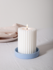 Bermuda Zara Ceramic Pillar Candle Holder - Medium Pack of 1