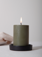 Ink Zara Ceramic Pillar Candle Holder - Medium
