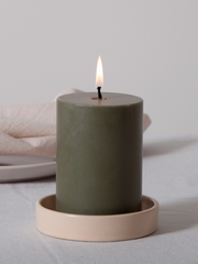 Macaron Zara Ceramic Pillar Candle Holder - Medium Pack of 1
