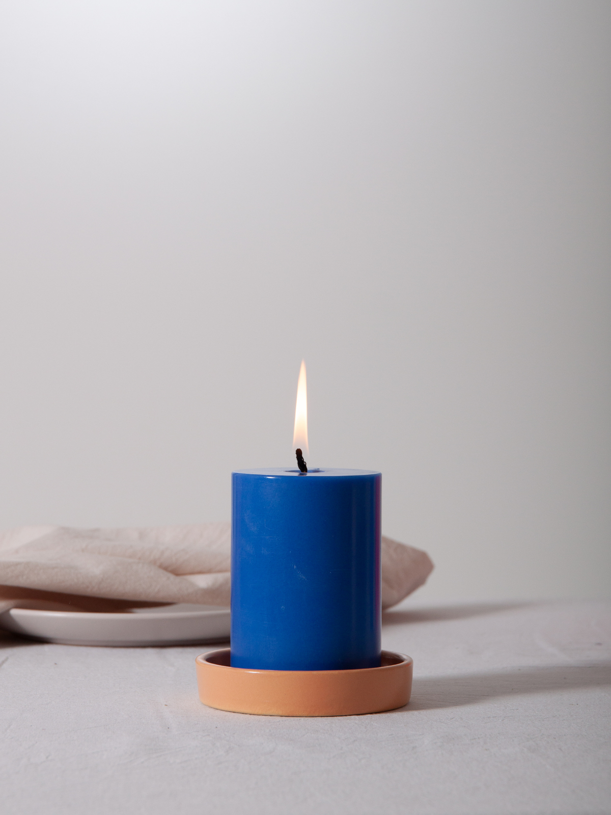 Nectar Zara Ceramic Pillar Candle Holder - Medium Pack of 1