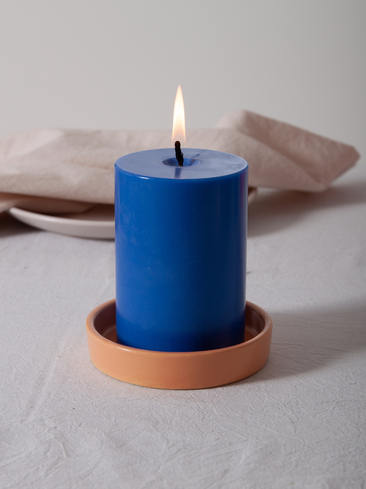 Nectar Zara Ceramic Pillar Candle Holder - Medium Pack of 1