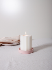 Primrose Zara Ceramic Pillar Candle Holder - Medium Pack of 1