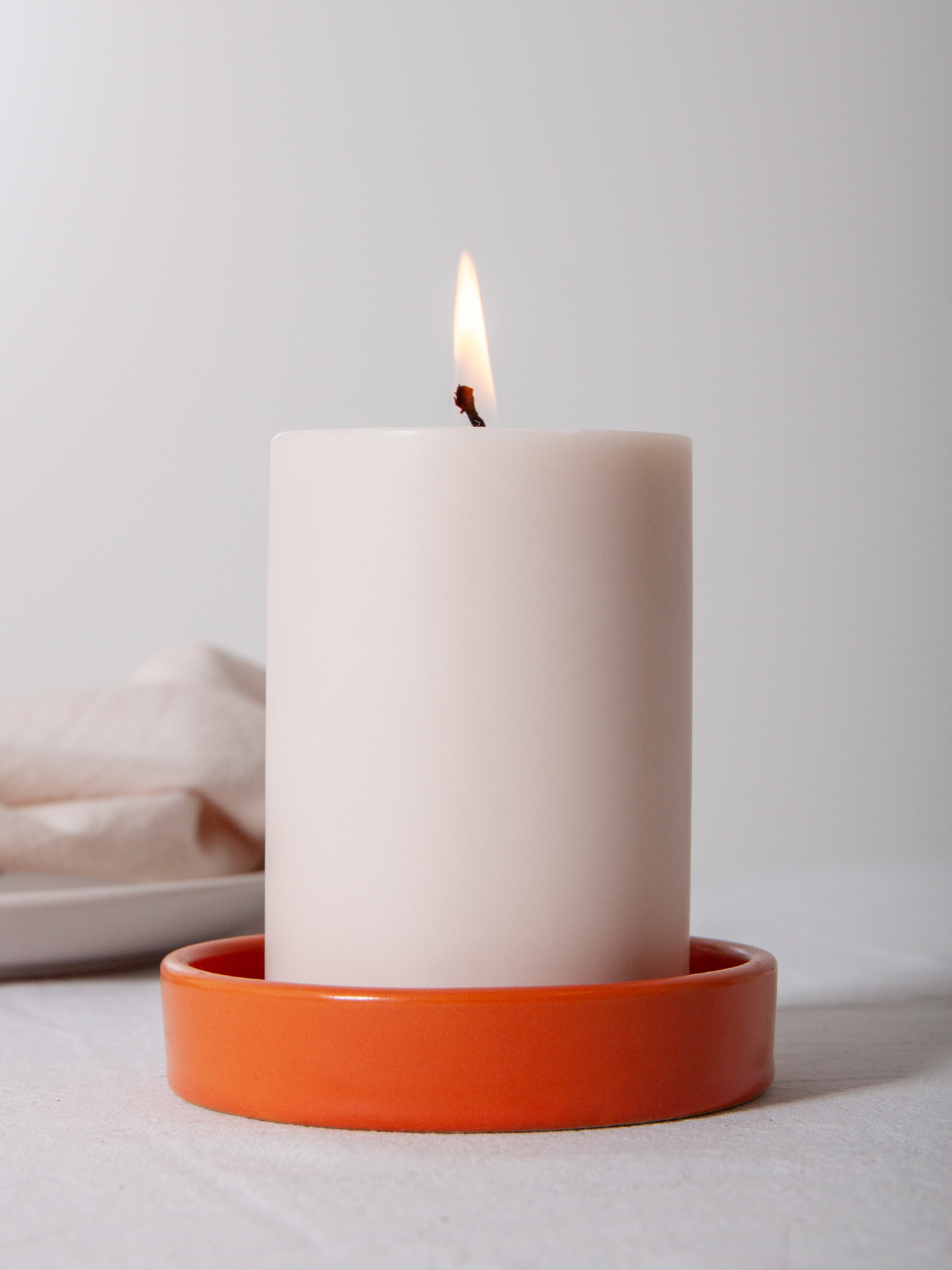 Spice Zara Ceramic Pillar Candle Holder - Medium Pack of 1