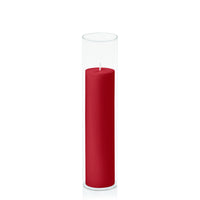 Chilli 5cm x 20cm Pillar in 5.8cm x 25cm Glass