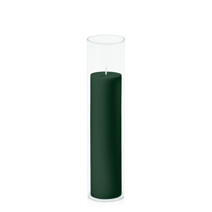 Forest 5cm x 20cm Pillar in 5.8cm x 25cm Glass Pack of 1