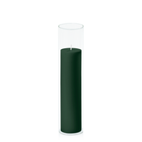 Forest 5cm x 20cm Pillar in 5.8cm x 25cm Glass