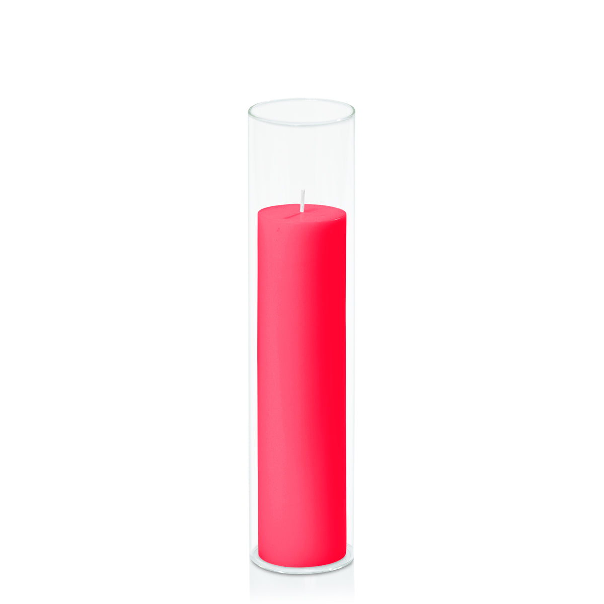 Watermelon 5cm x 20cm Pillar in 5.8cm x 25cm Glass Pack of 1