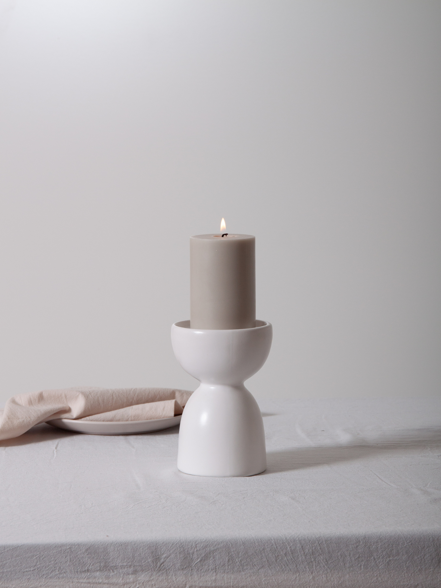Lace Noa Ceramic Multi Candle Holder - Medium Pack of 1