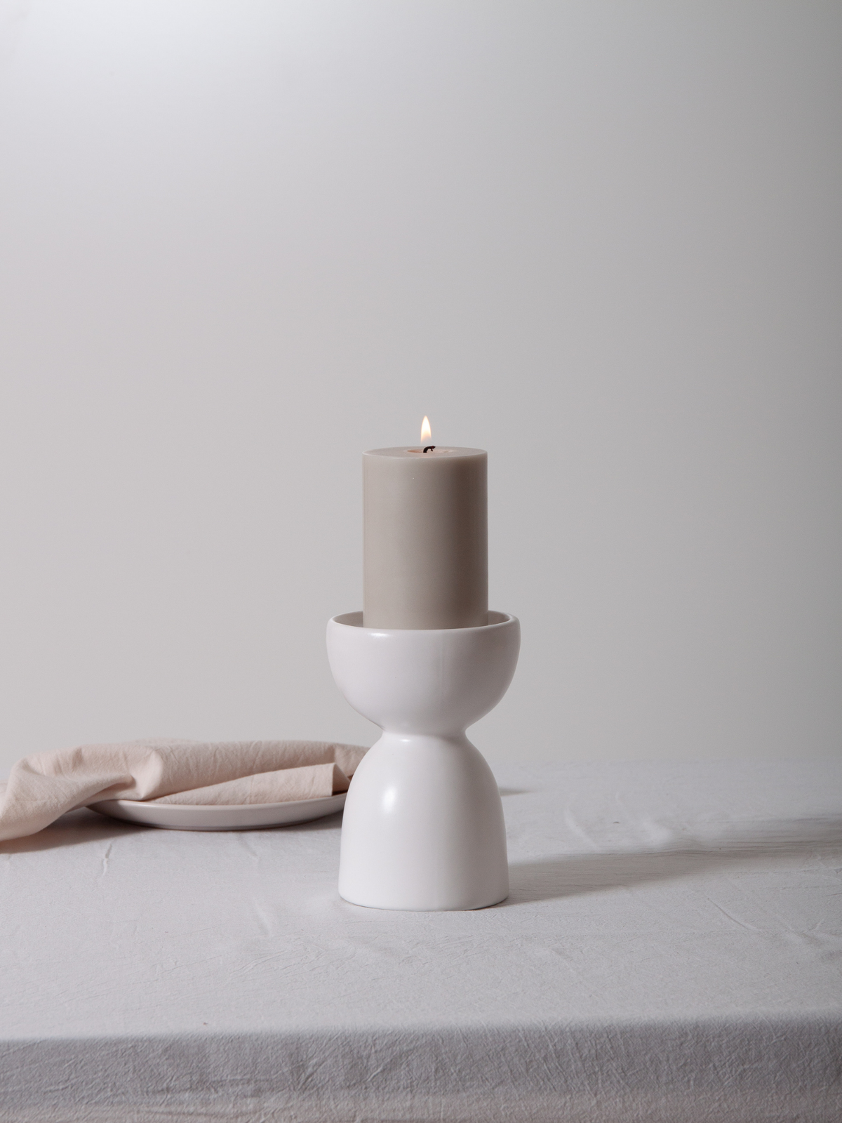 Lace Noa Ceramic Multi Candle Holder - Medium Pack of 1